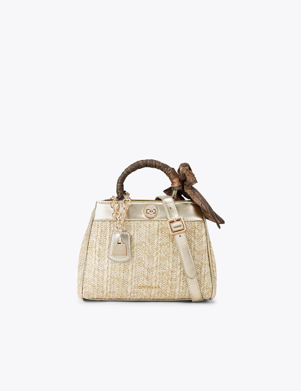 Carvela Women's Metallic Top Handle Grab Bag - Gold - Available at M&S