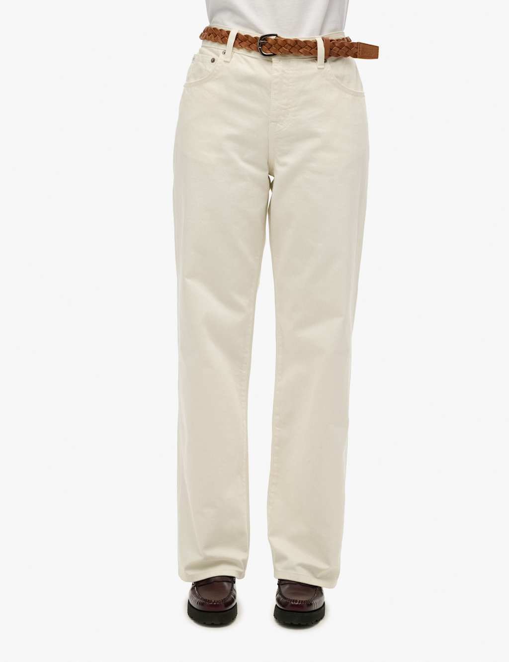 Mid Rise Wide Leg Jeans