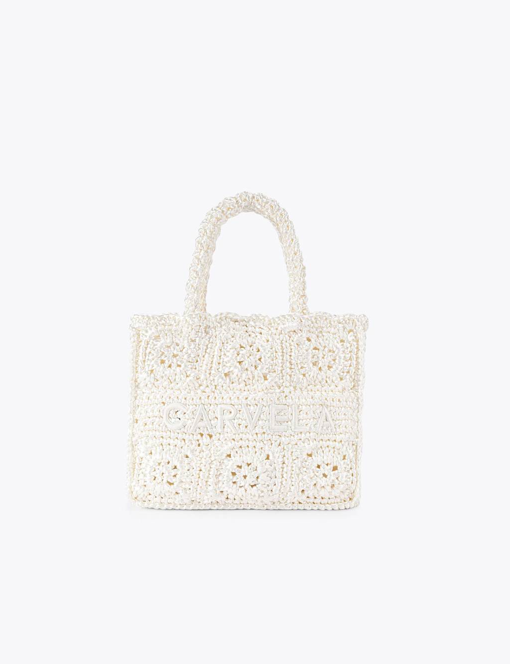 Carvela Women's Silk Blend Knotted Tote Bag - White - Available at M&S
