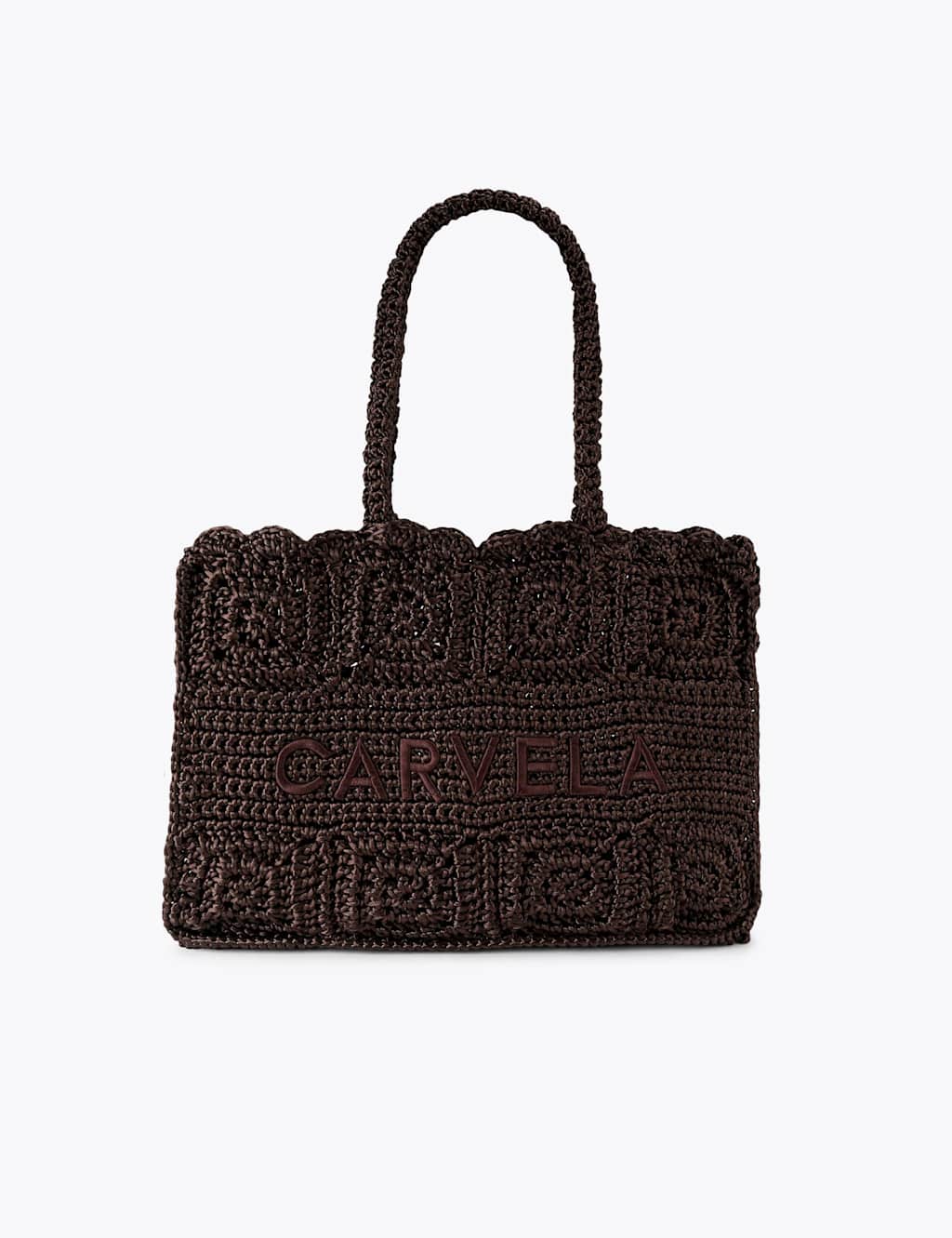 Carvela Women's Pure Silk Knitted Tote Bag - Tan - Available at M&S