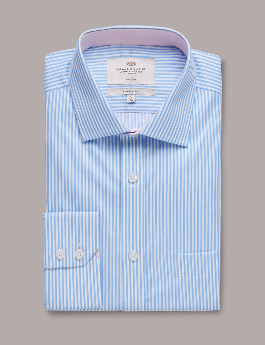Non-Iron Pure Cotton Striped Shirt