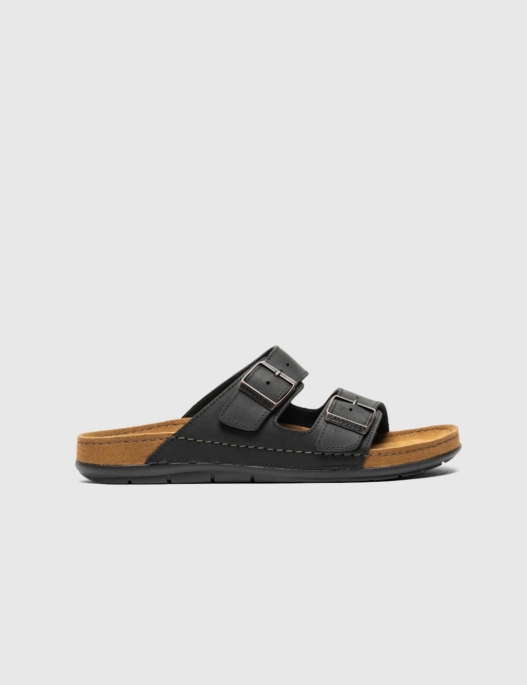 Rodd & Gunn Men's Leather Sliders - 8 - Black - Available at M&S