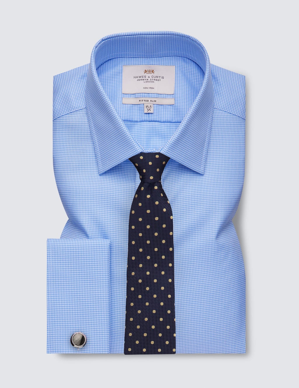 Slim Fit Non Iron Pure Cotton Check Shirt