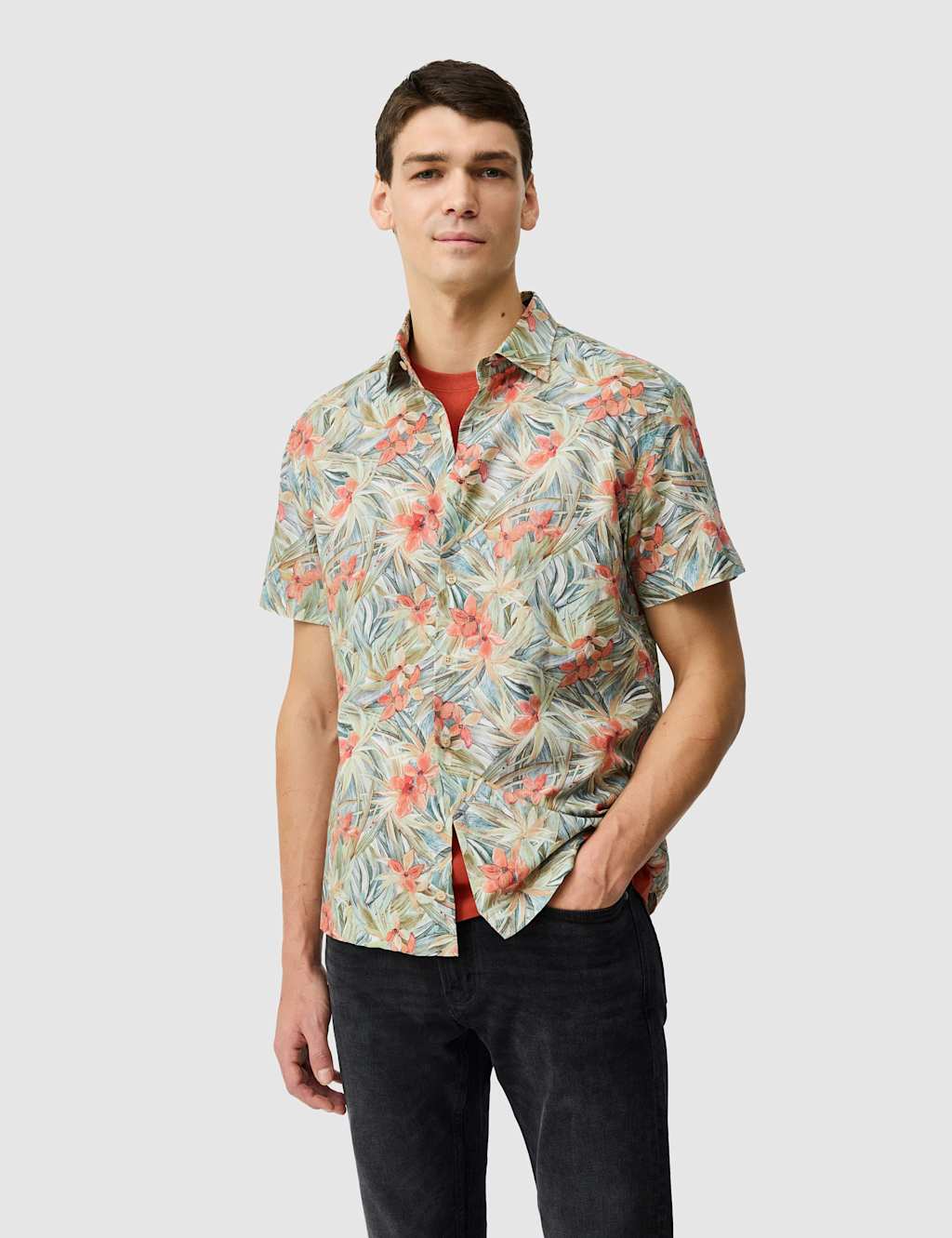 Rodd & Gunn Men's Riverina Pure Cotton Floral Shirt - XL - Multi - Available at M&S