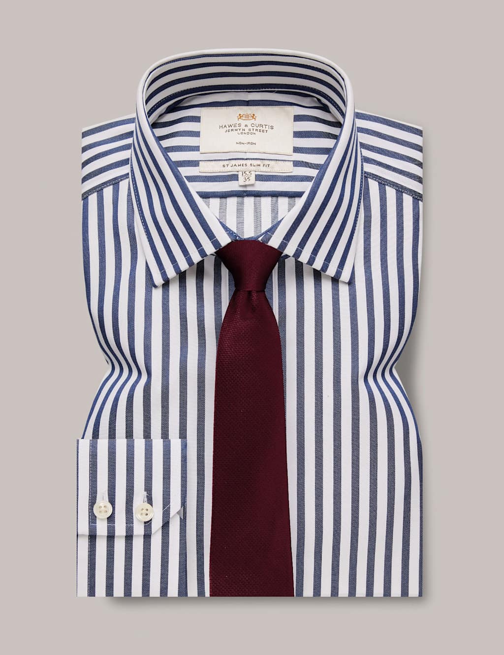 Slim Fit Pure Cotton Striped Shirt