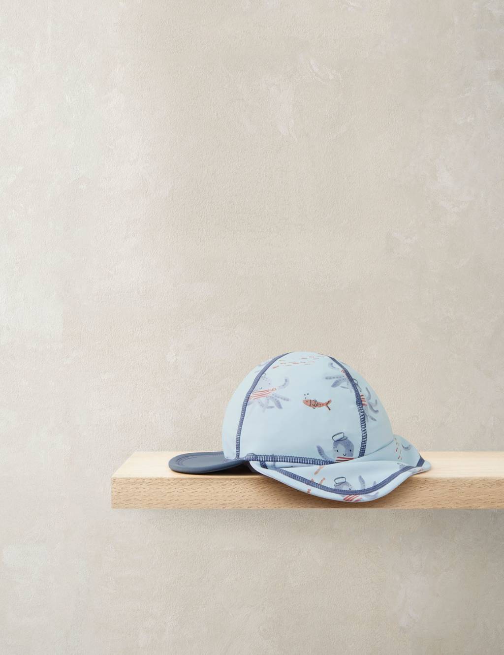 Mamas & Papas Boys Squid Print Swim Hat - 18-24 Months - Blue - Available at M&S