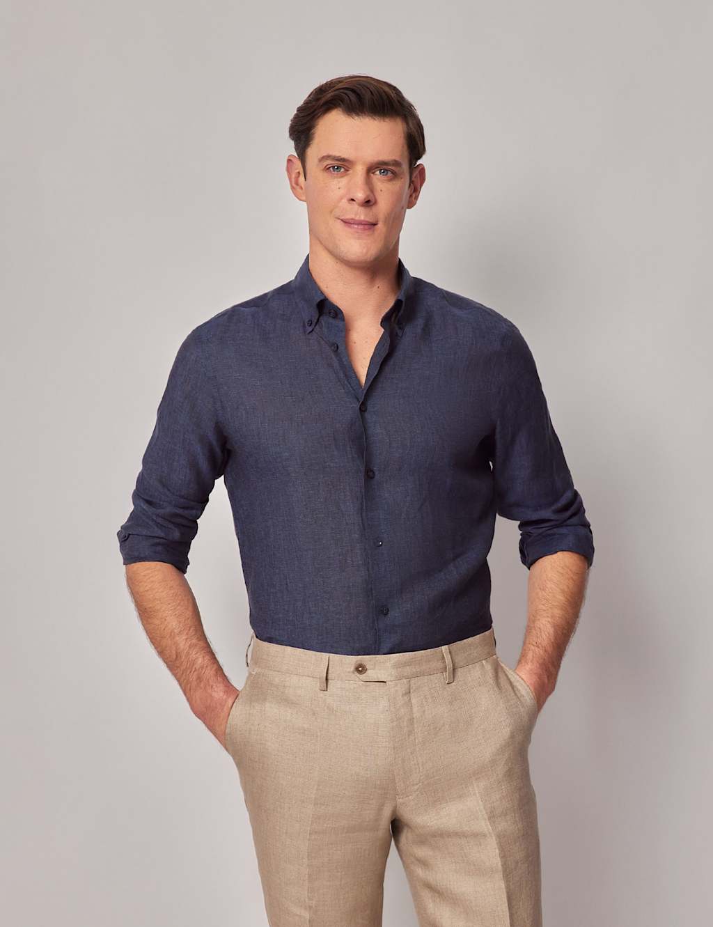Regular Fit Pure Linen Shirt