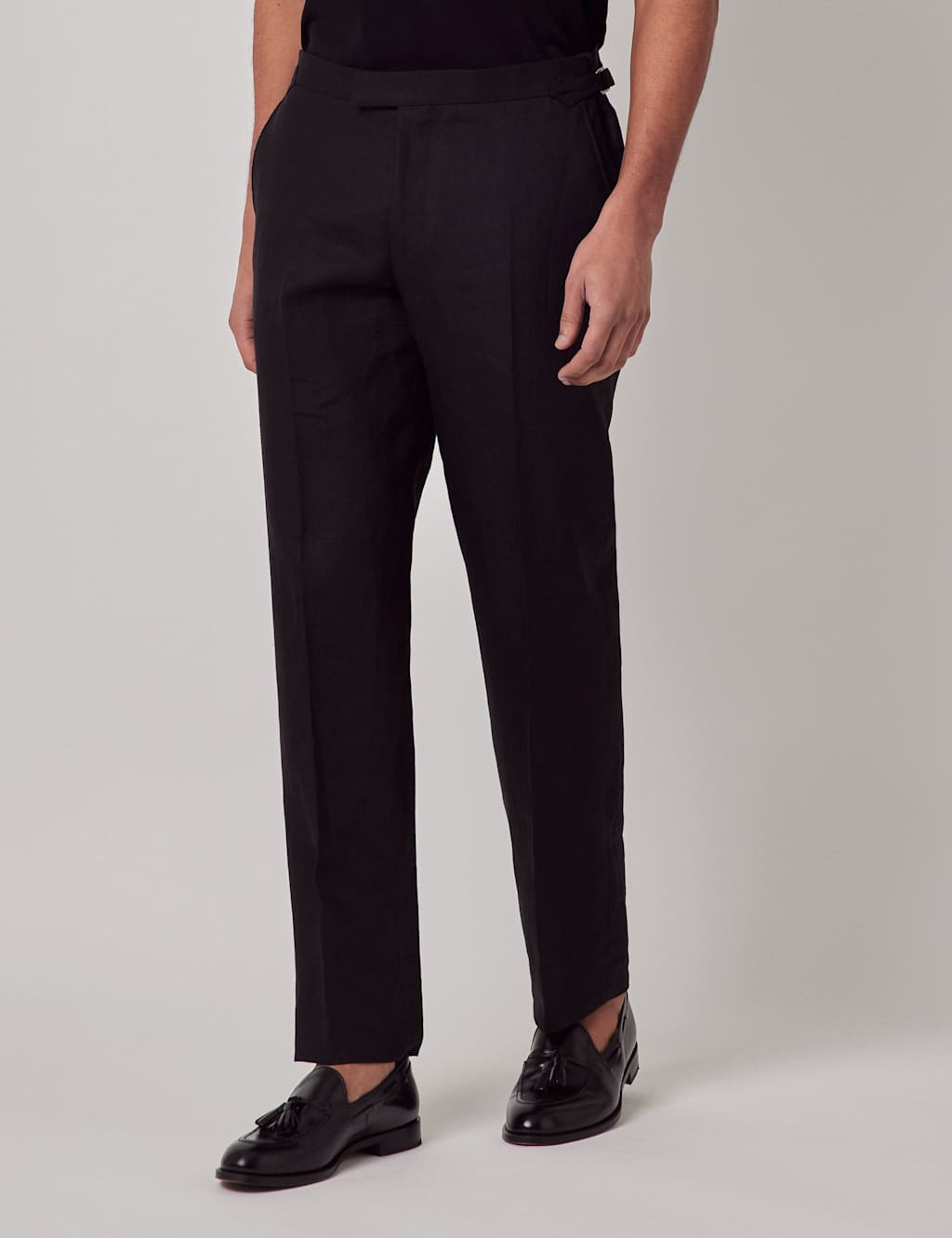 Tailored Fit Italian Pure Linen Trousers