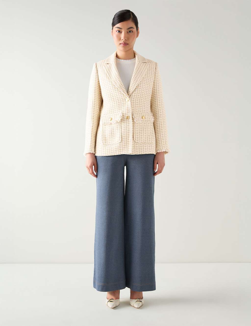 LK BENNETT Tweed Jacket Multi