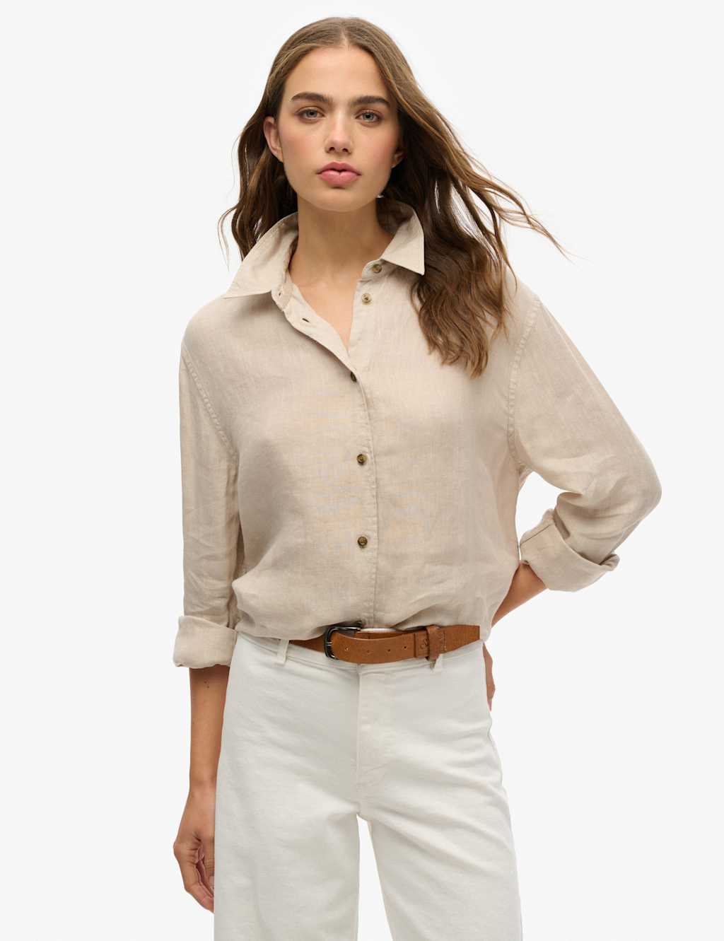Linen Rich Collared Shirt