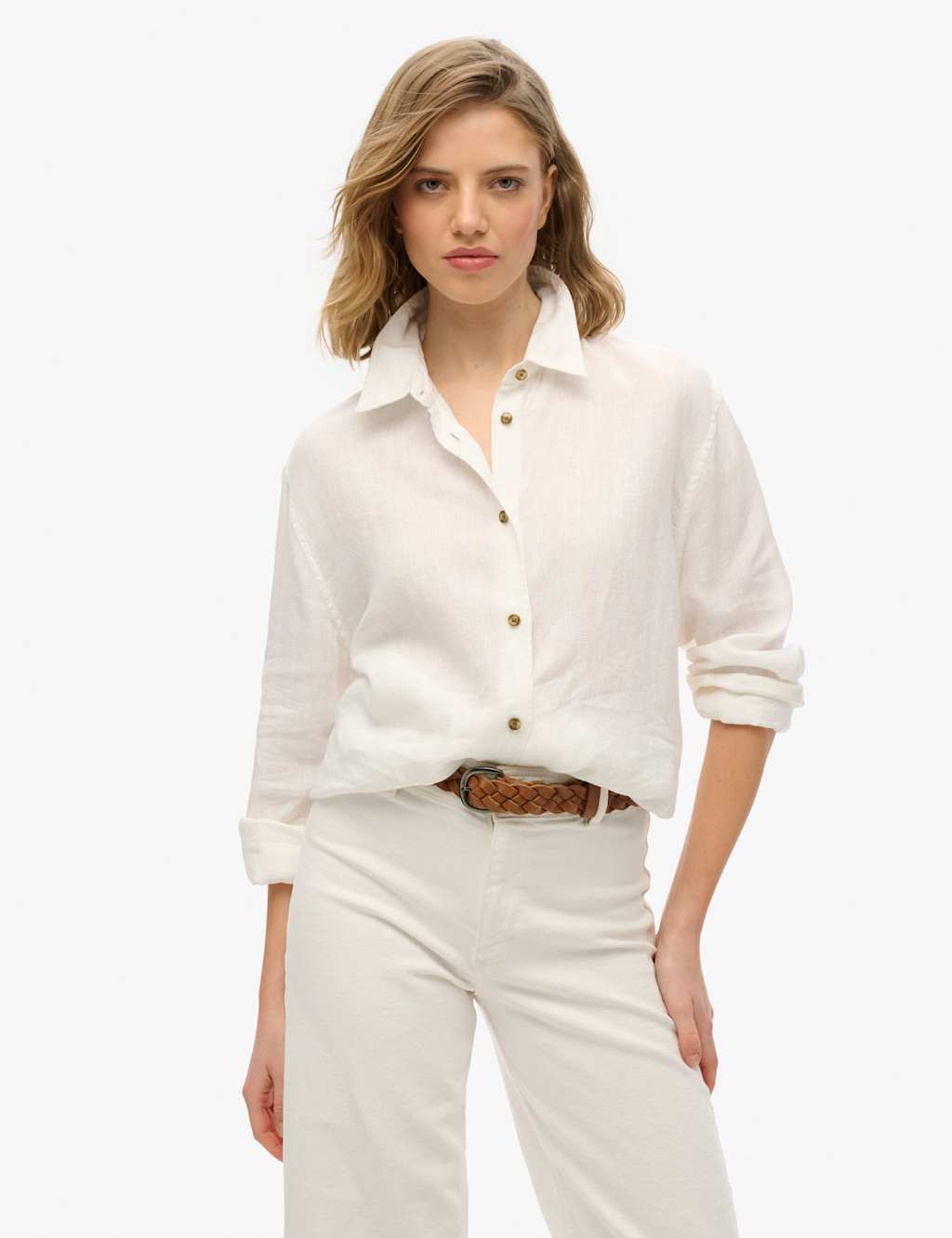 Linen Rich Collared Shirt