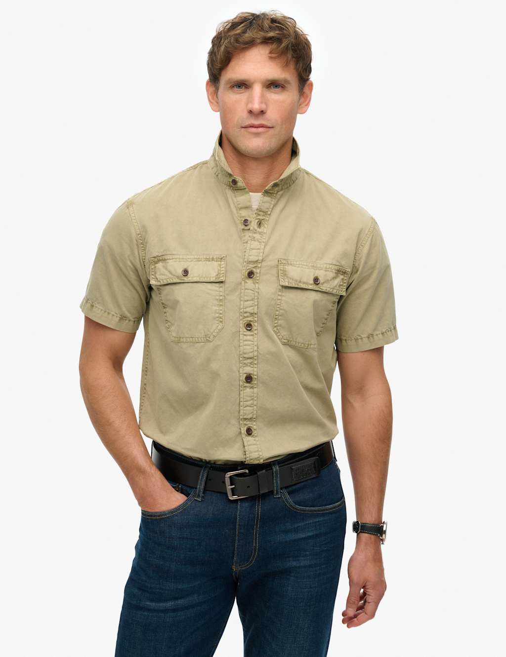 Relaxed Fit Pure Cotton Overshirt