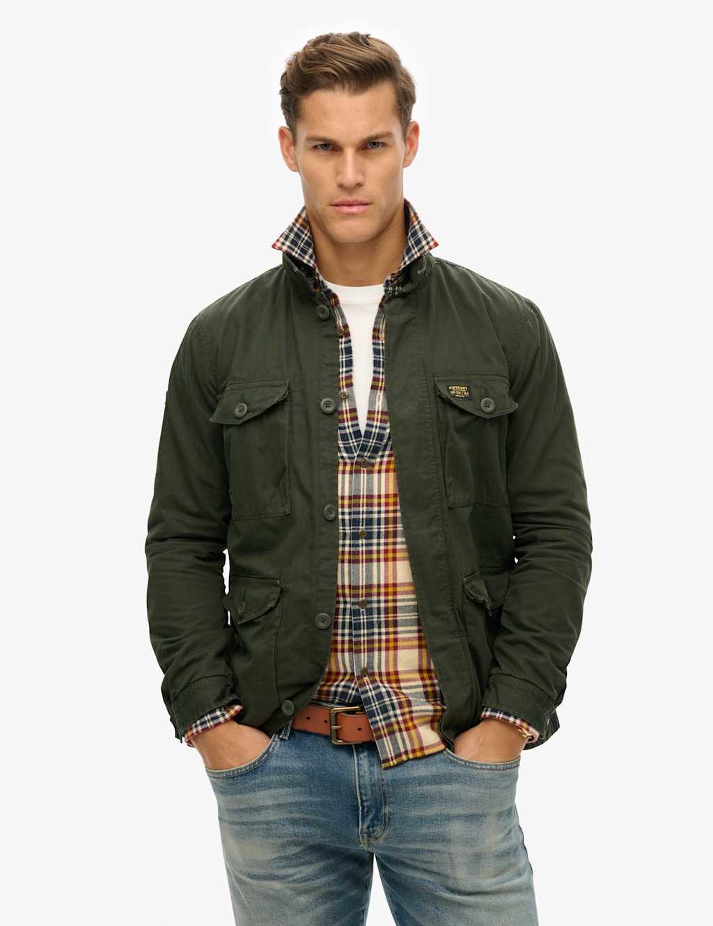 Pure Cotton Utility Jacket