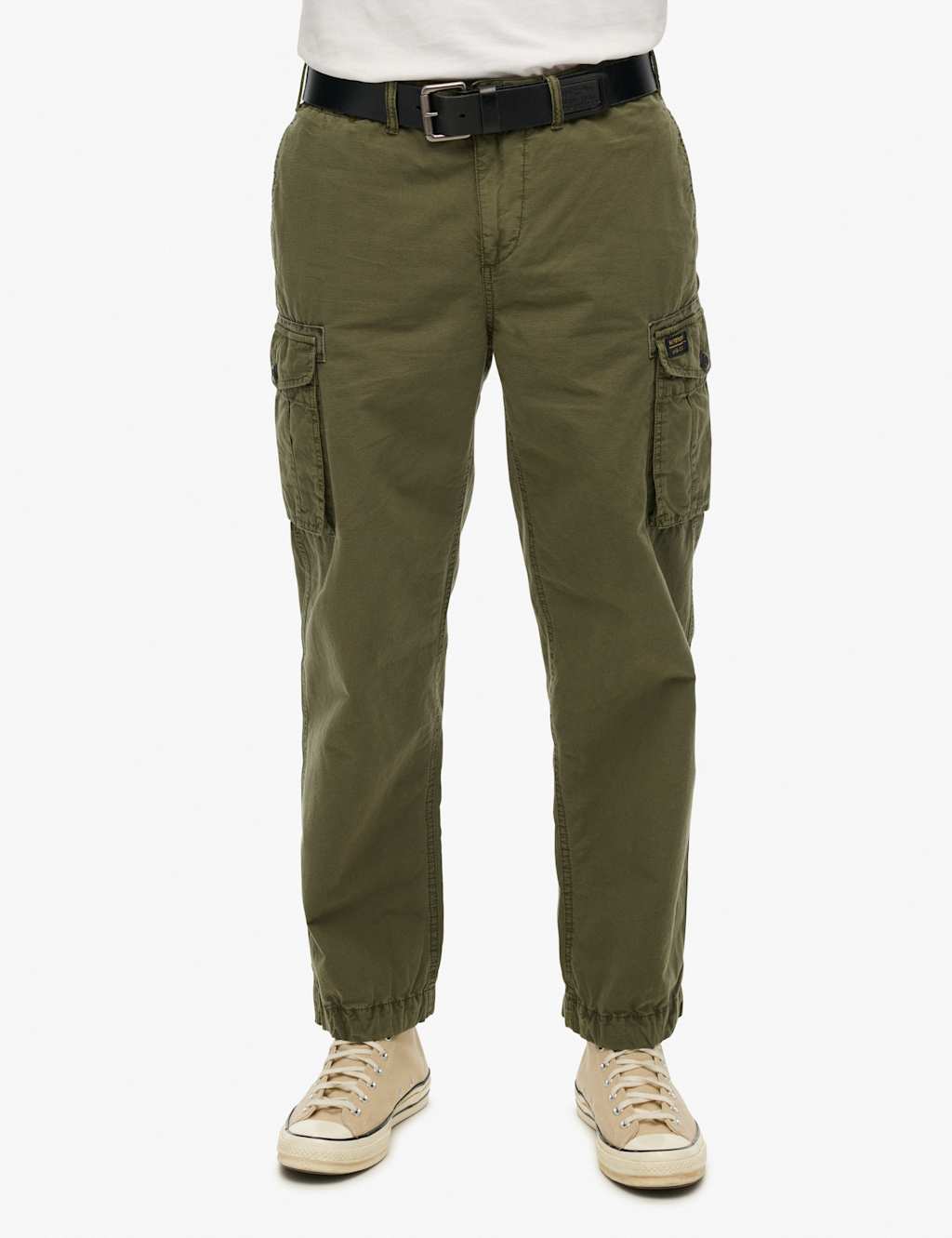 Regular Fit Pure Cotton Cargo Trousers