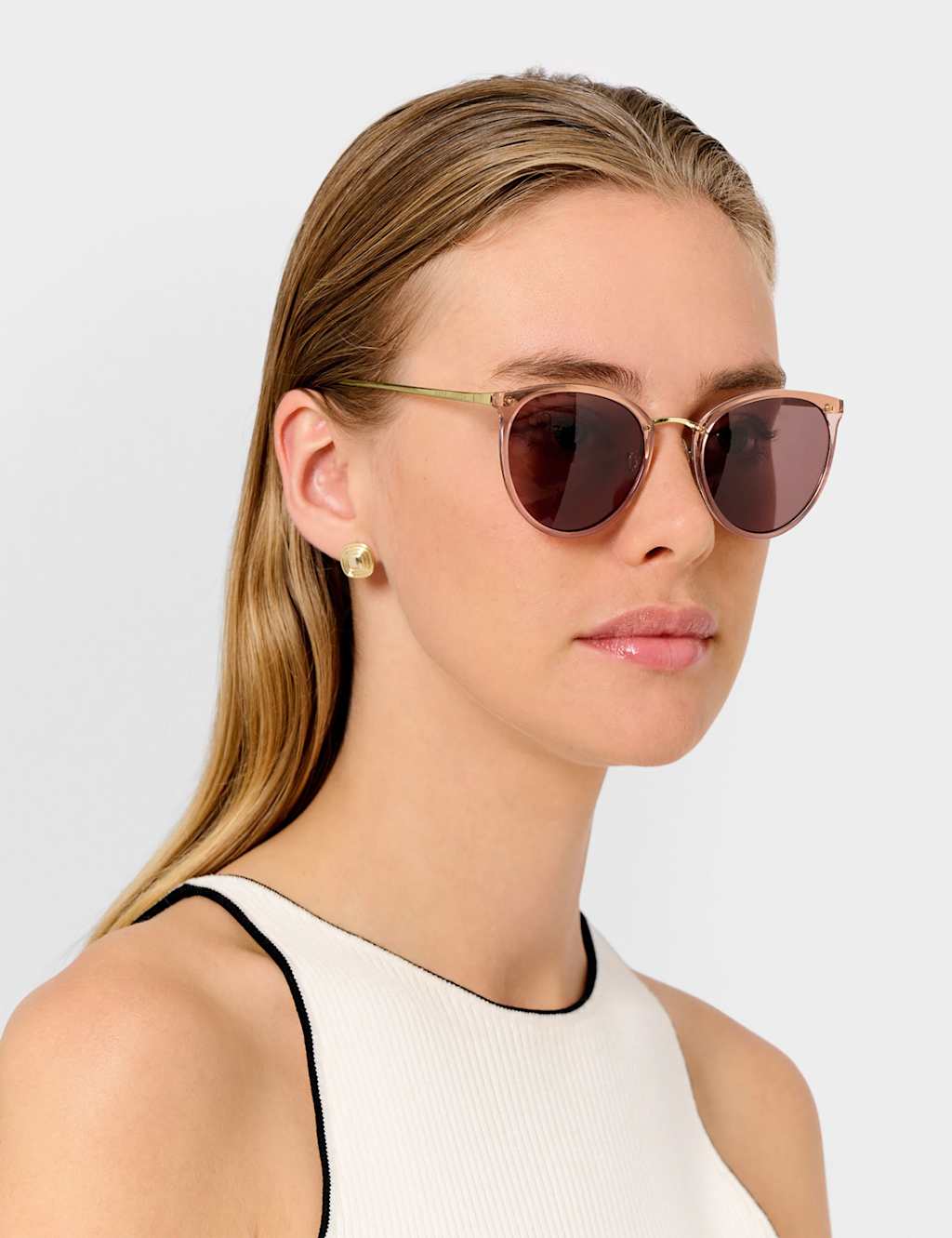 Katie Loxton Women's Round Sunglasses - Pink - Available at M&S