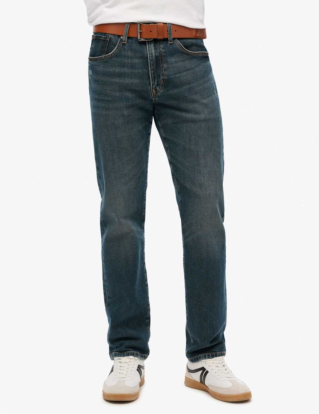 Superdry & Co Slim Fit 5 Pocket Jeans Dark Blue