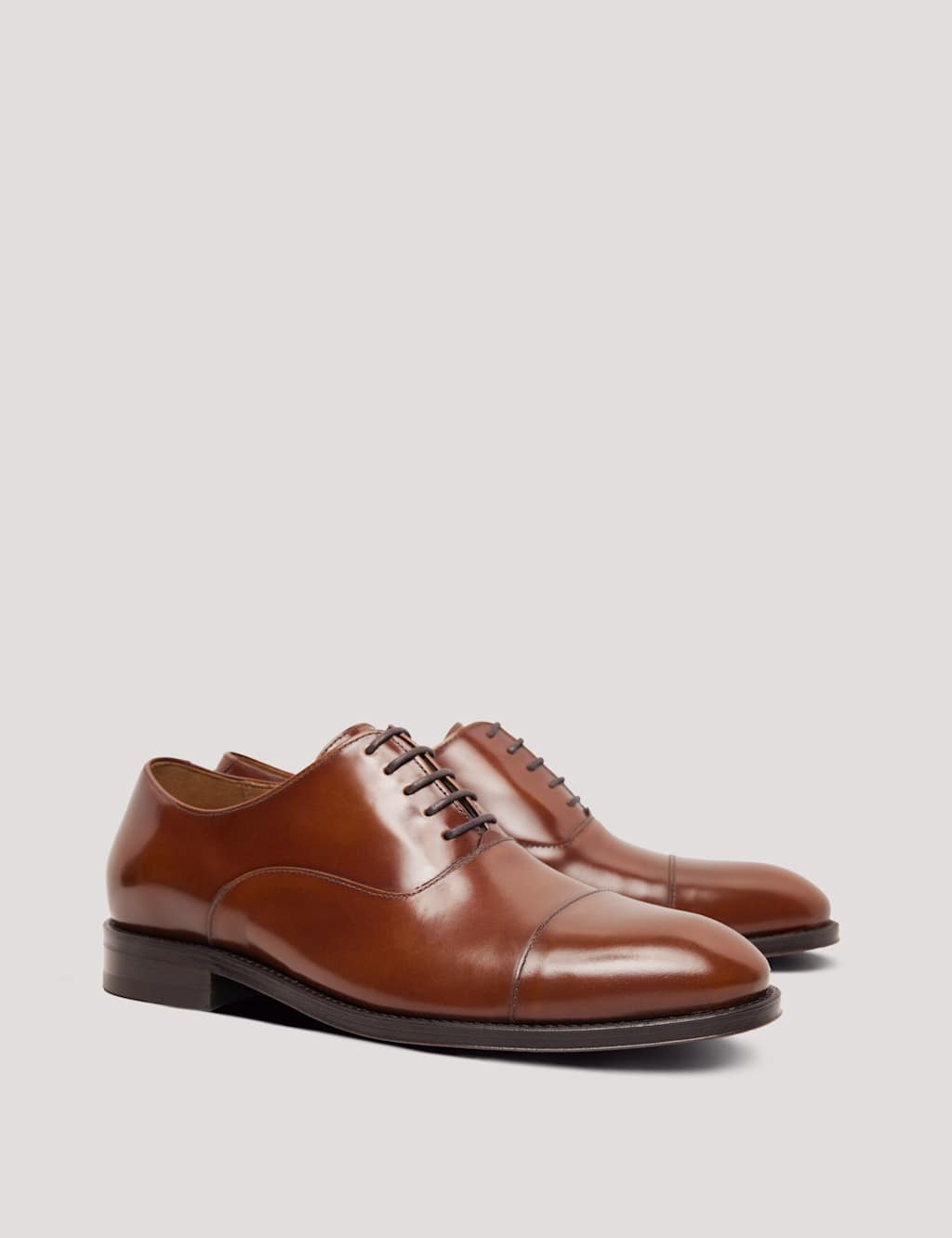 Hawes & Curtis Men's Leather Oxford Shoes - 8½ - Tan - Available at M&S