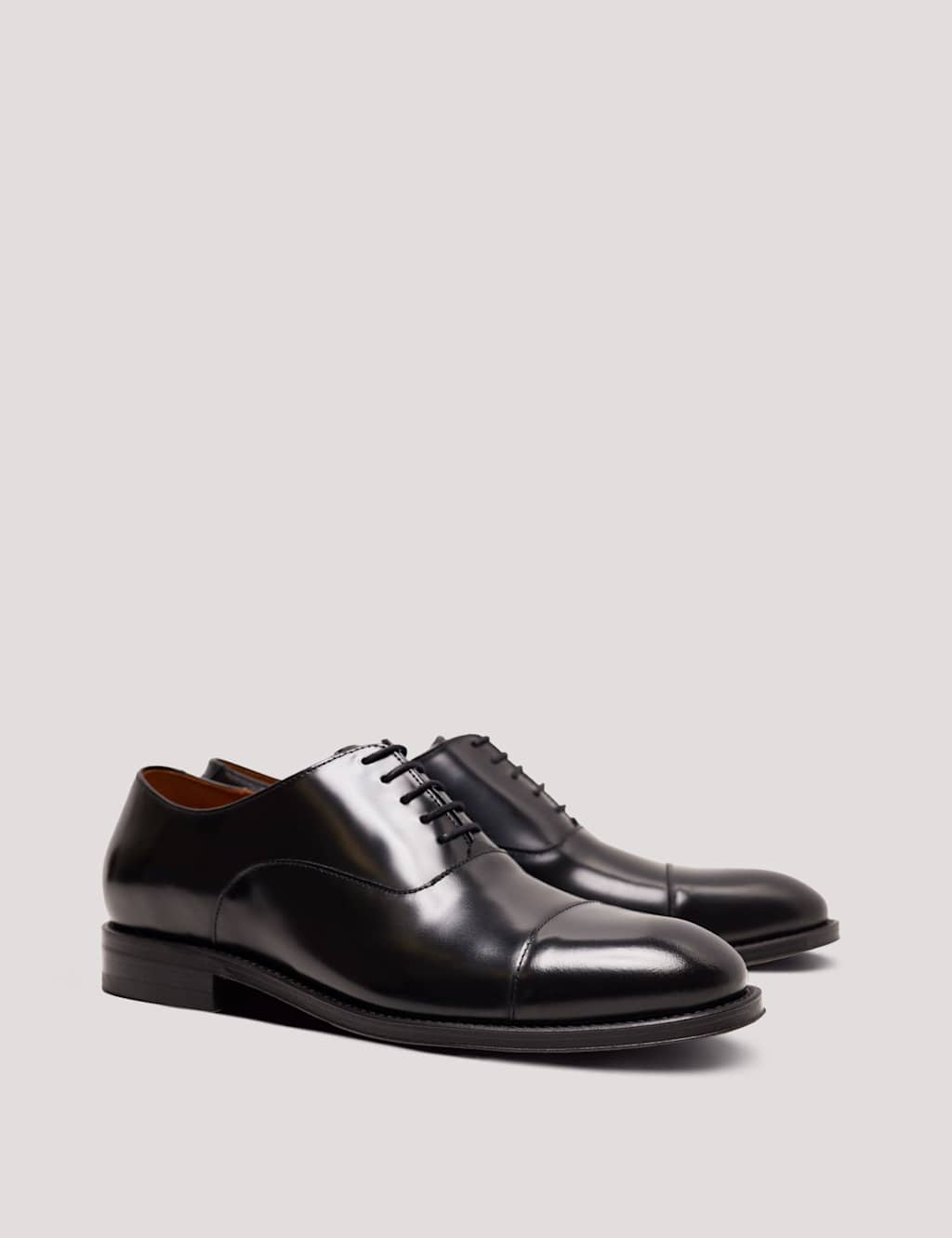 Hawes & Curtis Men's Leather Oxford Shoes - 10½ - Black - Available at M&S