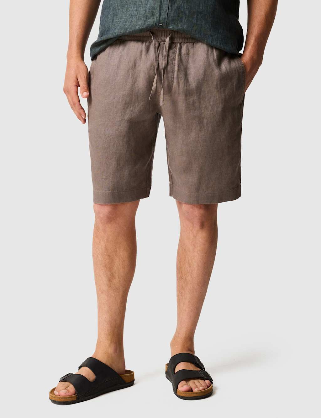 Rodd & Gunn Men's Pure Linen Lightweight Shorts - XS - Chocolate - Available at M&S