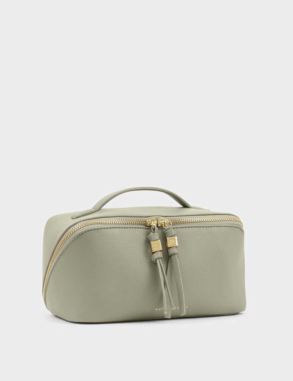 Katie Loxton Women's Personalised Medium ToiLetter y Bag - Green - Available at M&S