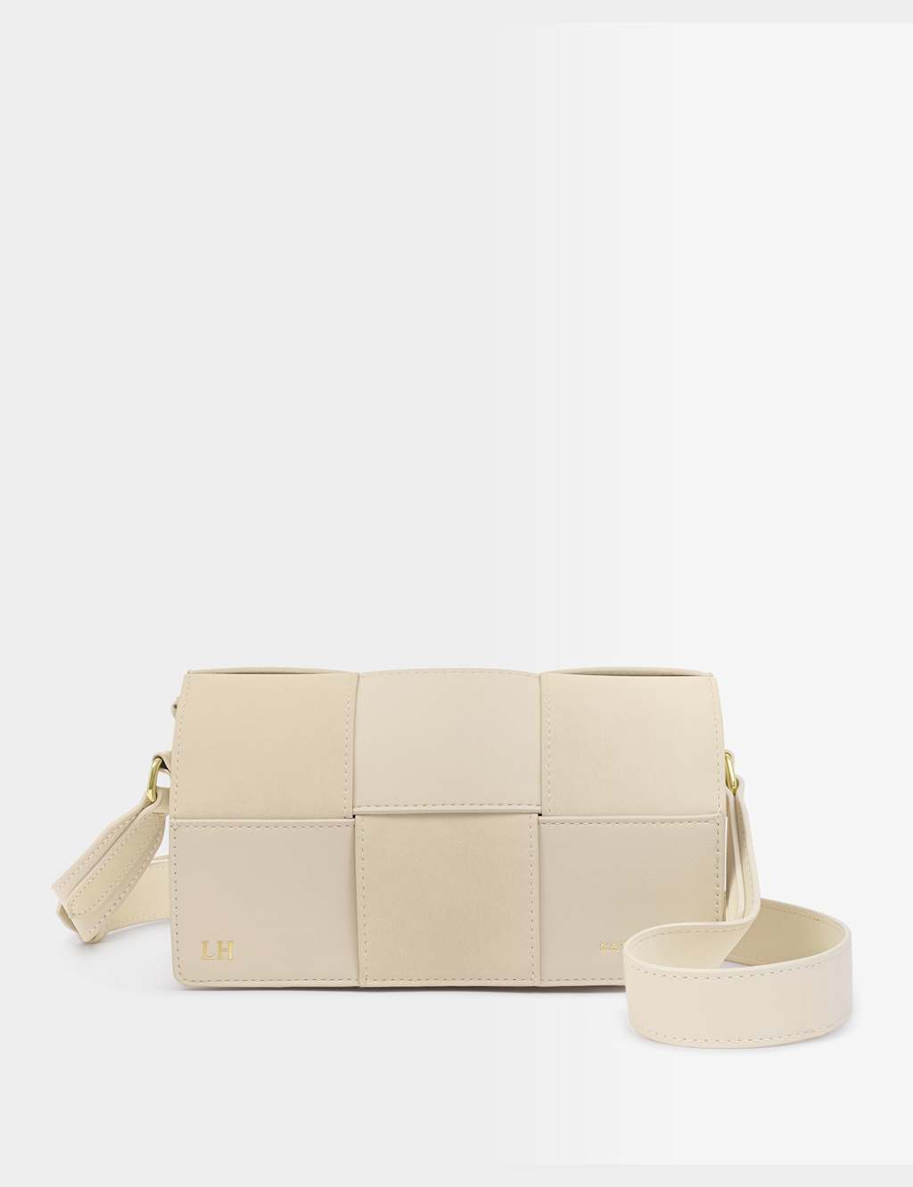 Katie Loxton Women's Personalised Textured Cross Body Bag - White - Available at M&S