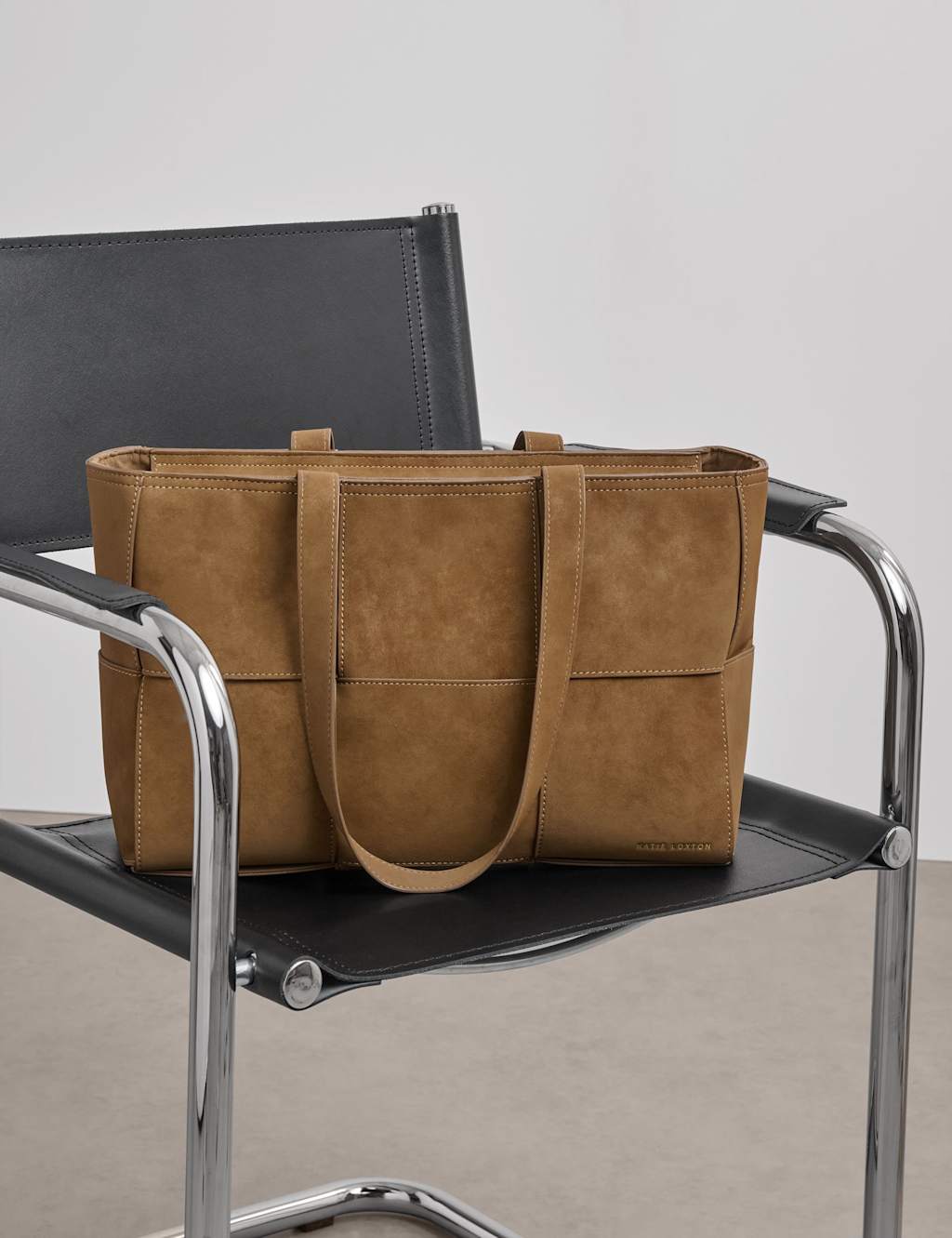 Katie Loxton Women's Personalised Textured Tote Bag - Camel - Available at M&S