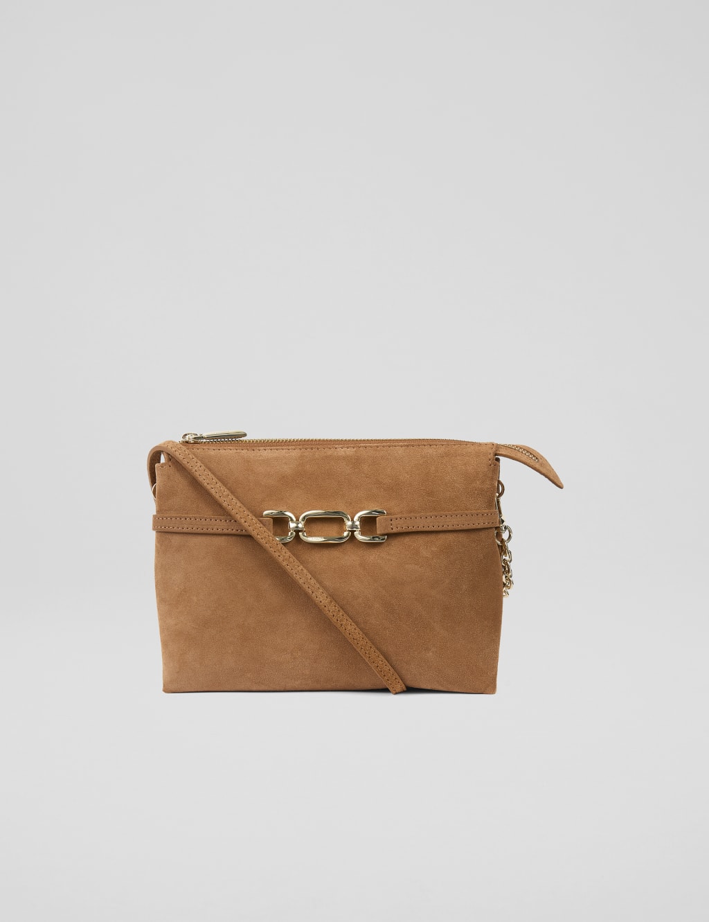 Suede Clutch Bag