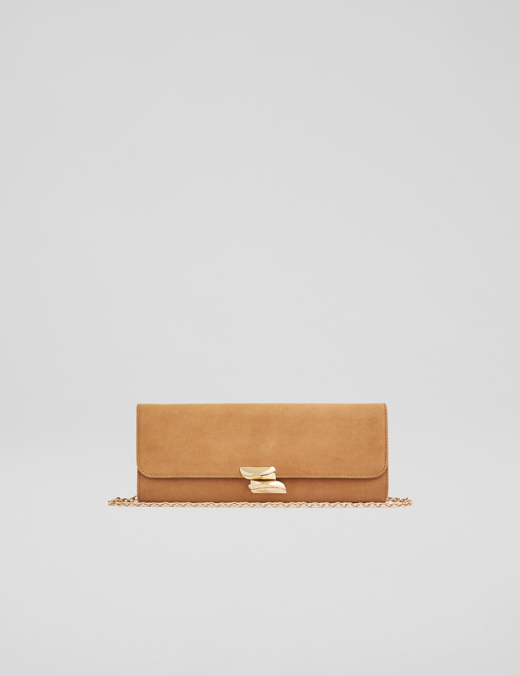 Suede Clutch Bag