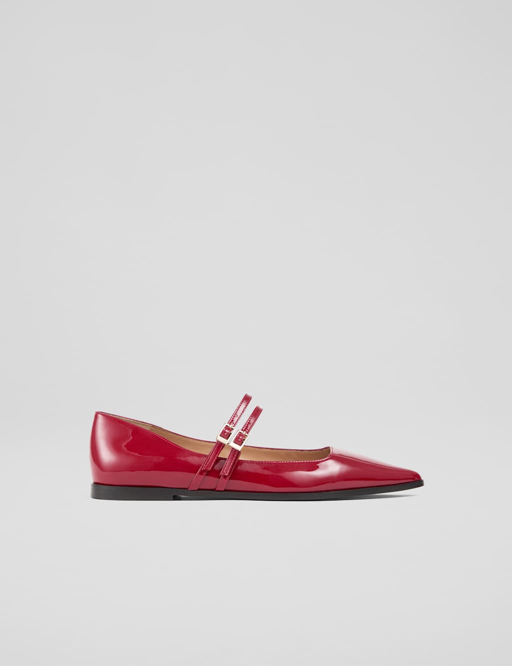 Leather Patent Flat Pumps