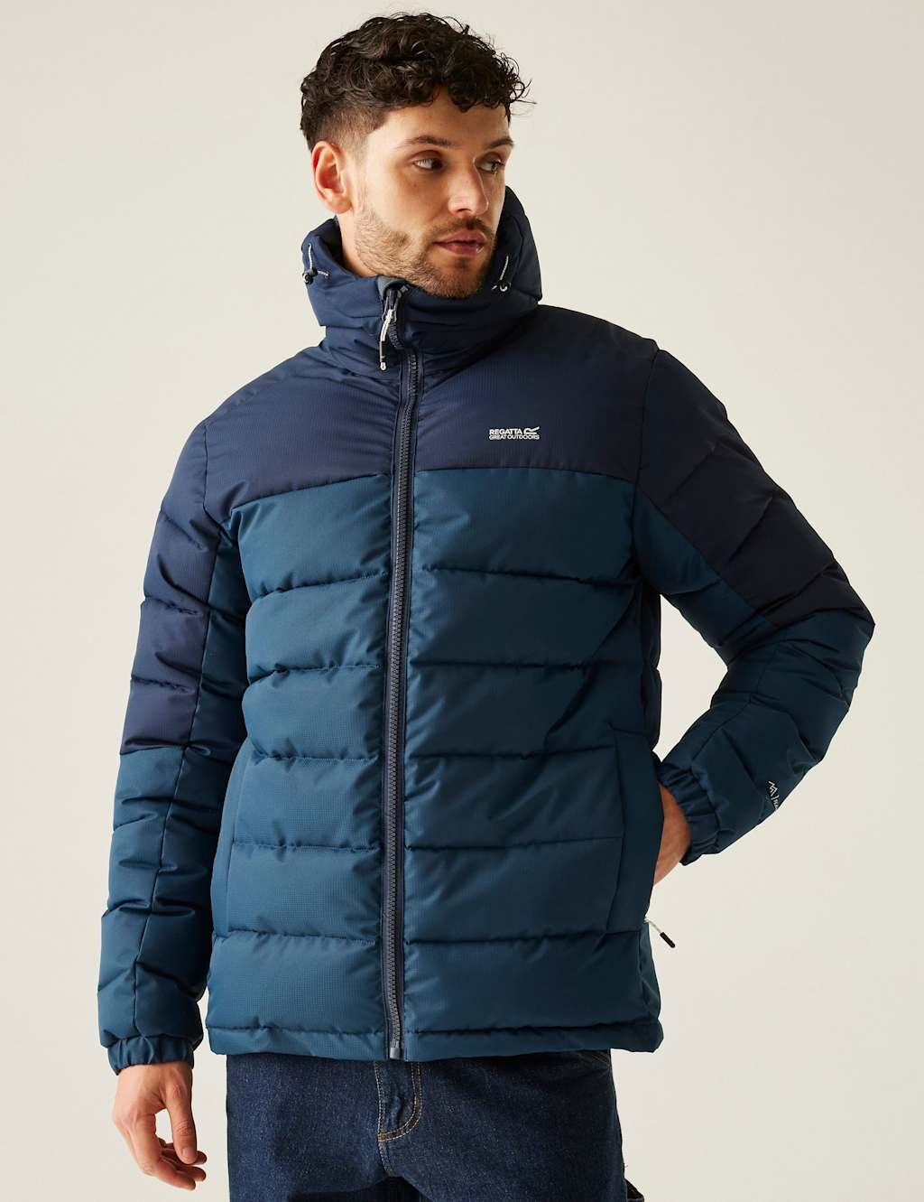 Regatta Aldthorn Water Repellent Puffer Jacket Navy Mix