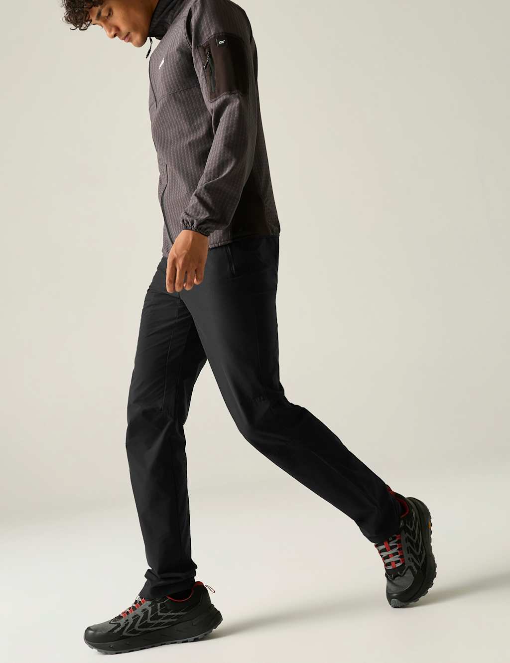 Regatta Men's Highton II Regular Fit Trekking Trousers - 40 - Black - Available at M&S