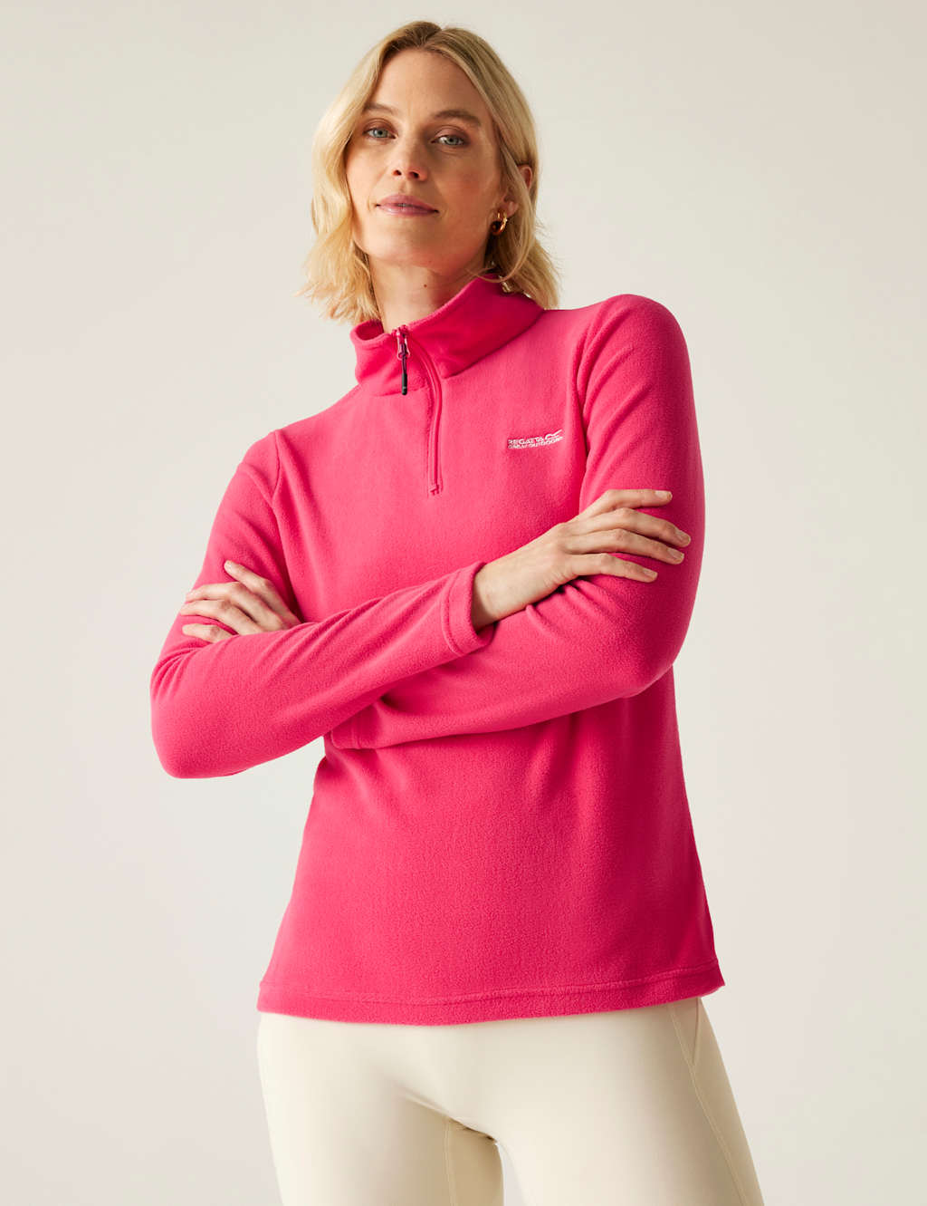 Sweethart Funnel Neck Half Zip Fleece
