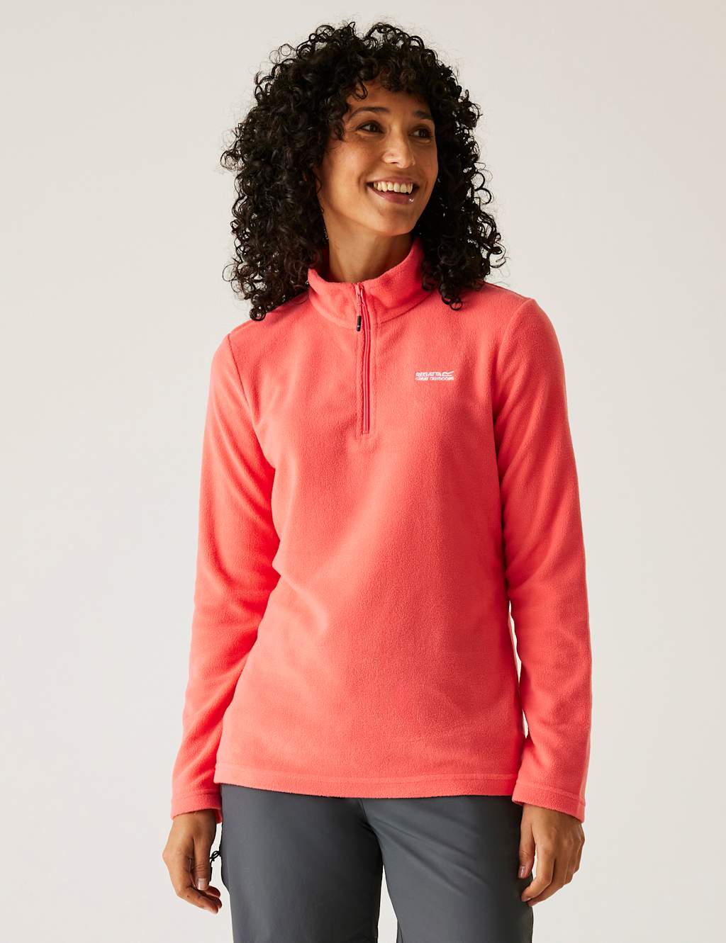 Sweethart Funnel Neck Half Zip Fleece