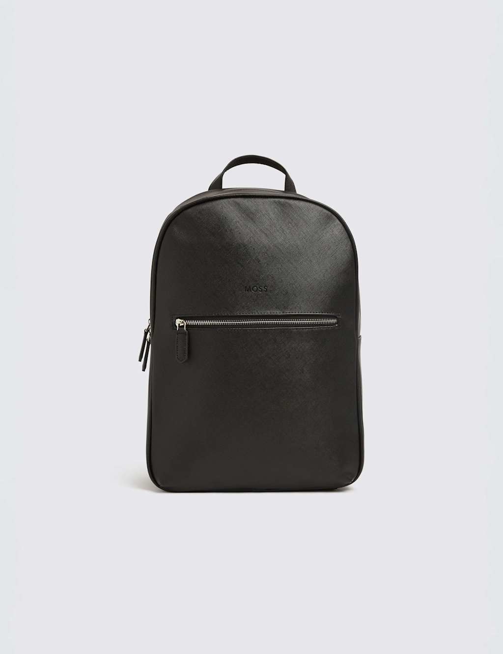 Moss Men's Saffiano Backpack - Black - Available at M&S