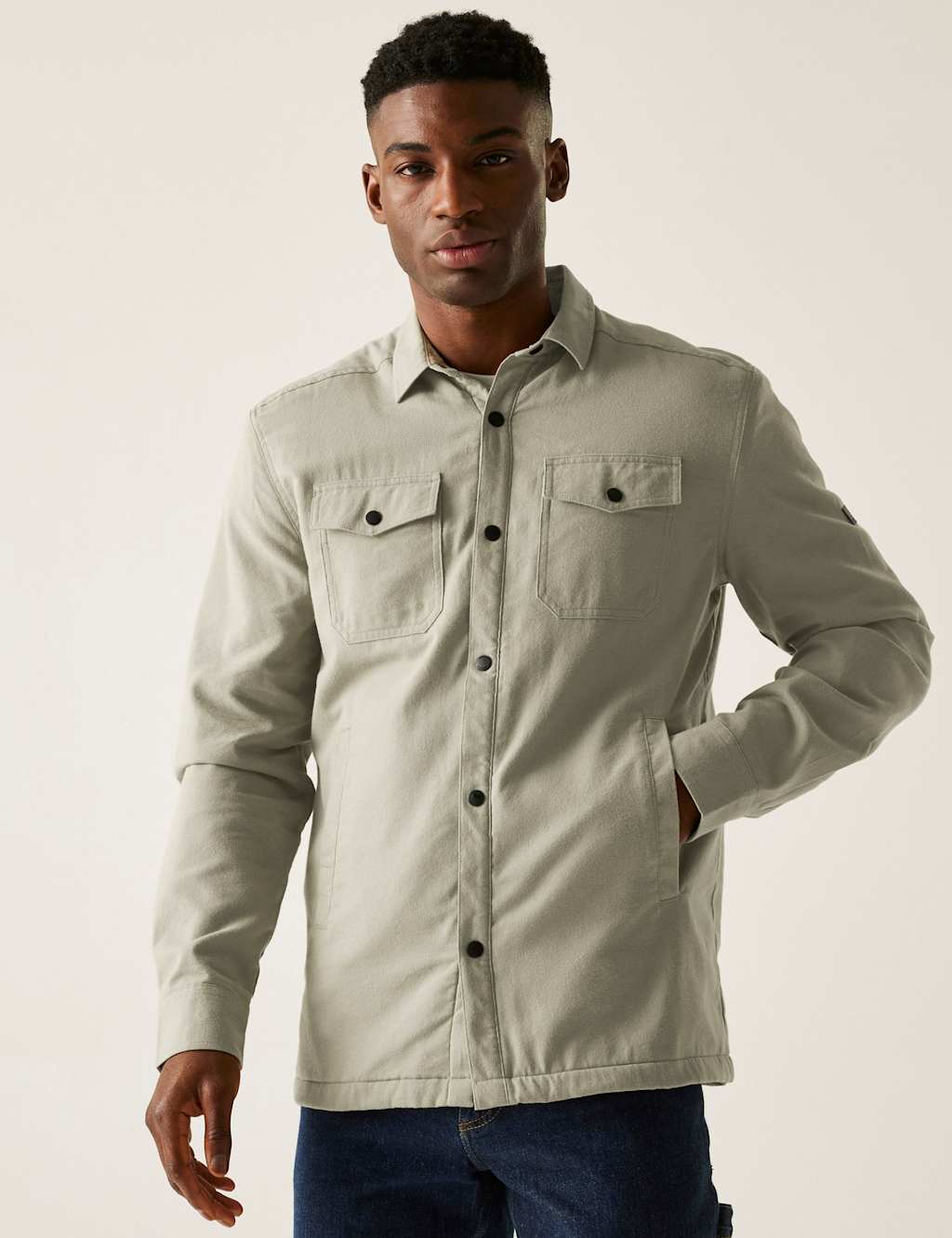 Regatta Spennith Pure Cotton Shacket Beige