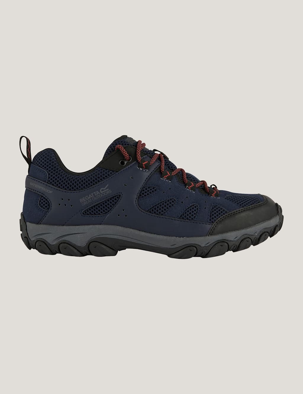 Regatta Edgepoint IV Low Waterproof Walking Shoes Navy Mix