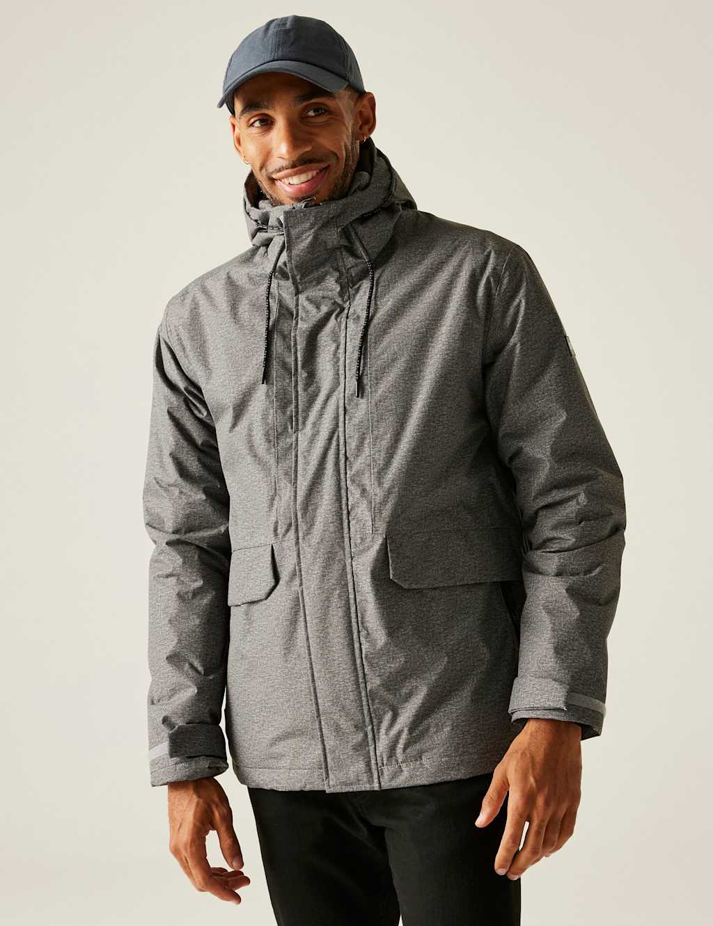 Regatta Sterlings Waterproof Insulated Jacket Grey Mix