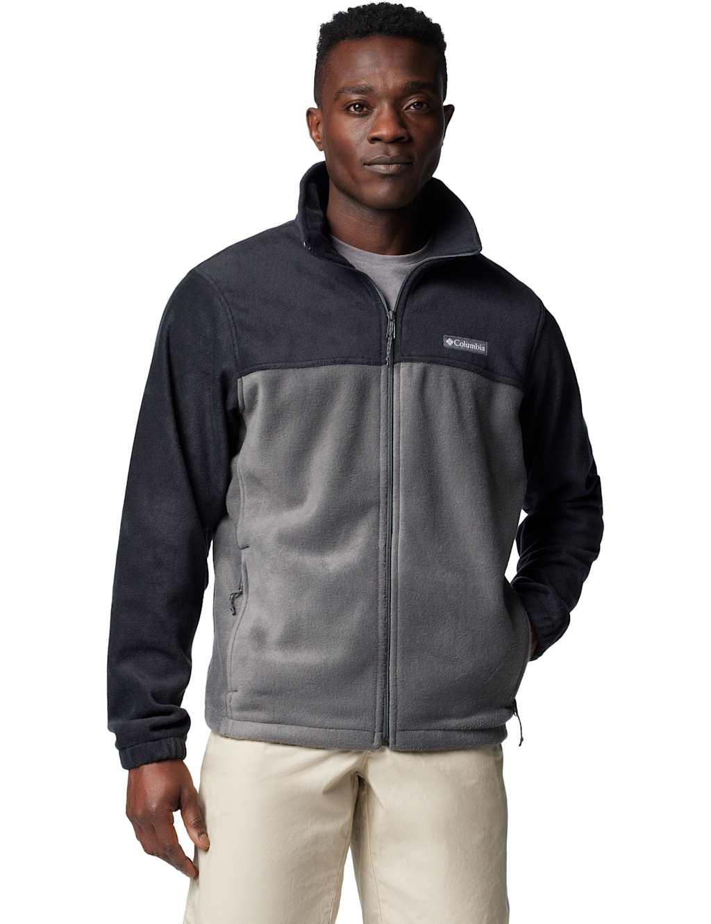 Columbia Men's Steens Mountain 2.0 Fleece Zip Up Jumper - S - Black Mix