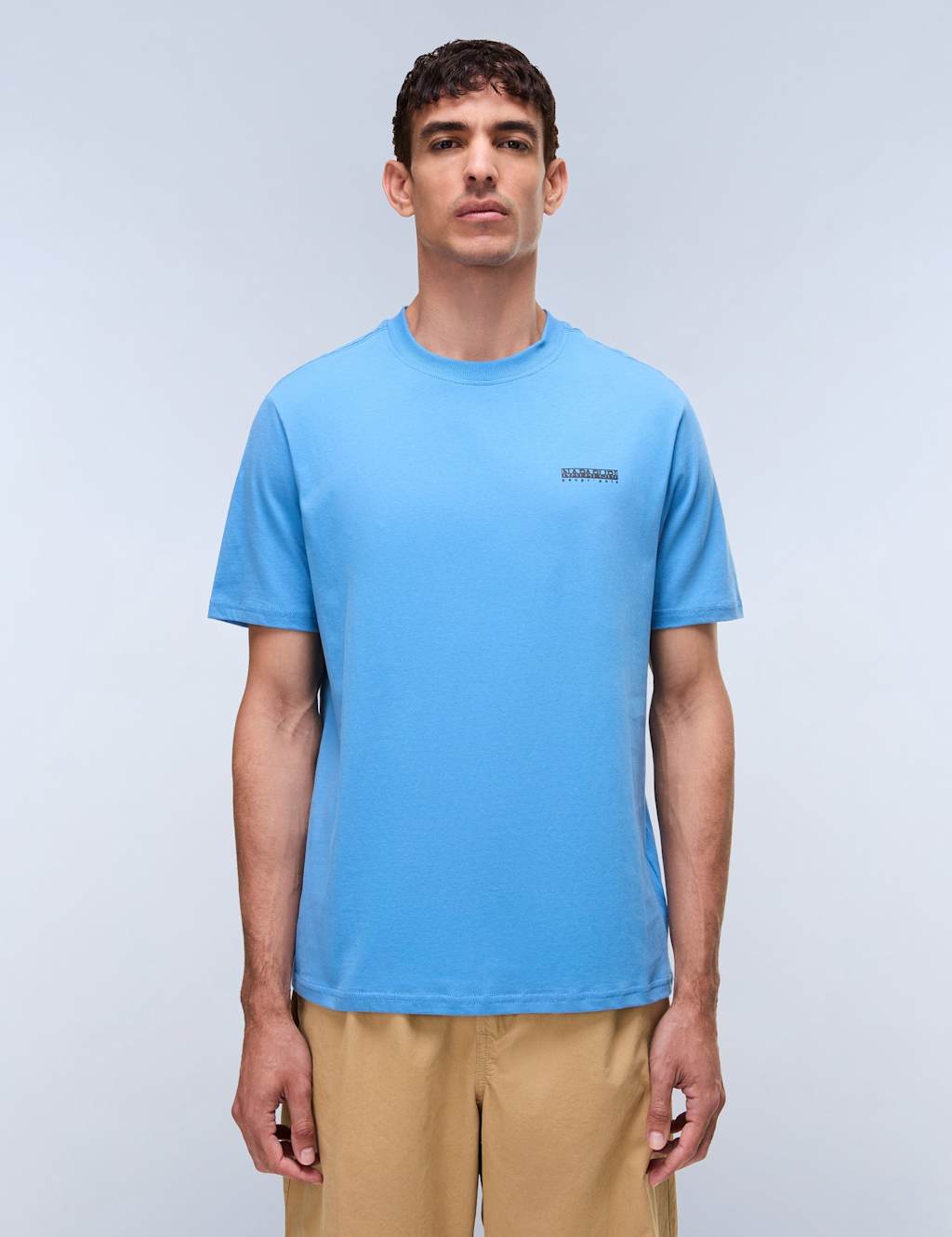 Napapijri Men's Pure Cotton T-Shirt - M - Blue - Available at M&S