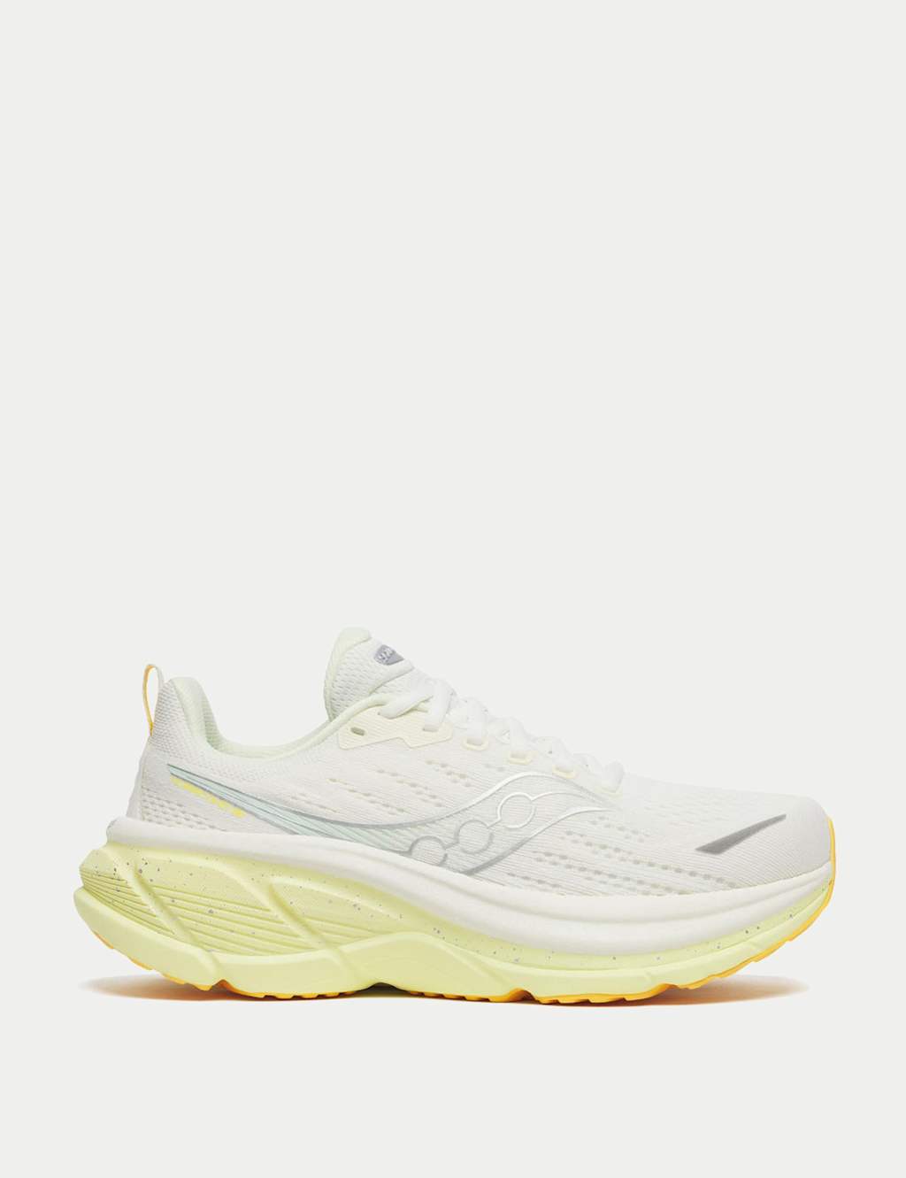 Saucony Women's Hurricane 25 Running Trainers - 5 - Ivory Mix