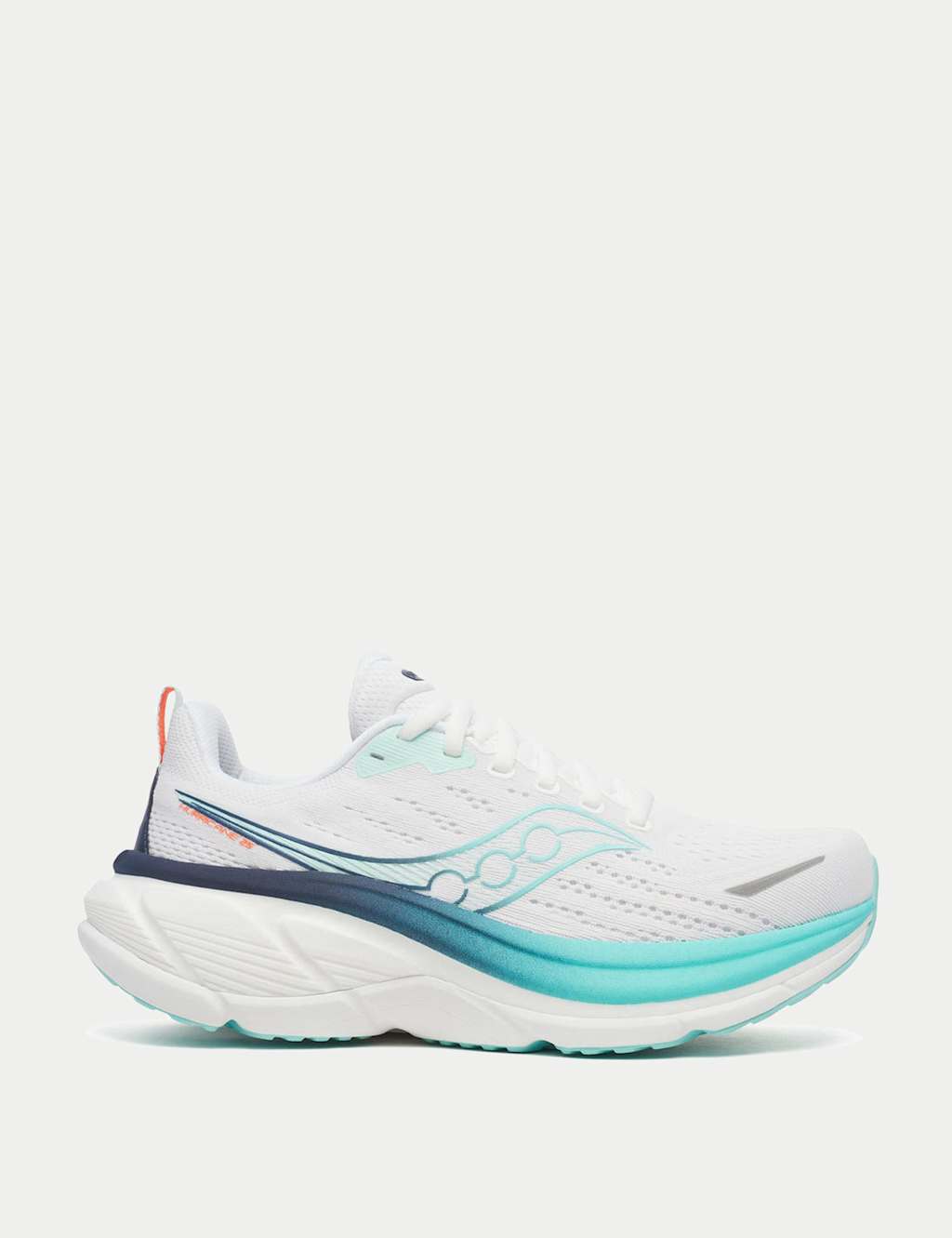 Saucony Women's Hurricane 25 Running Trainers - 6½ - White Mix