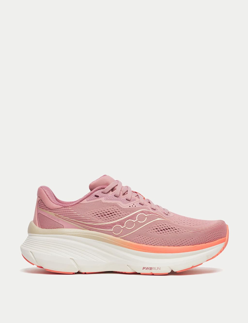 Saucony Women's Guide 19 Running Trainers - 4 - Light Pink Mix
