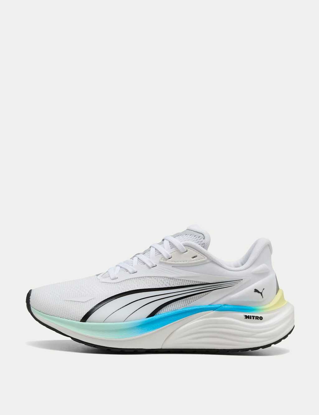 Puma Electrify Nitro 4 Running Trainers White Mix