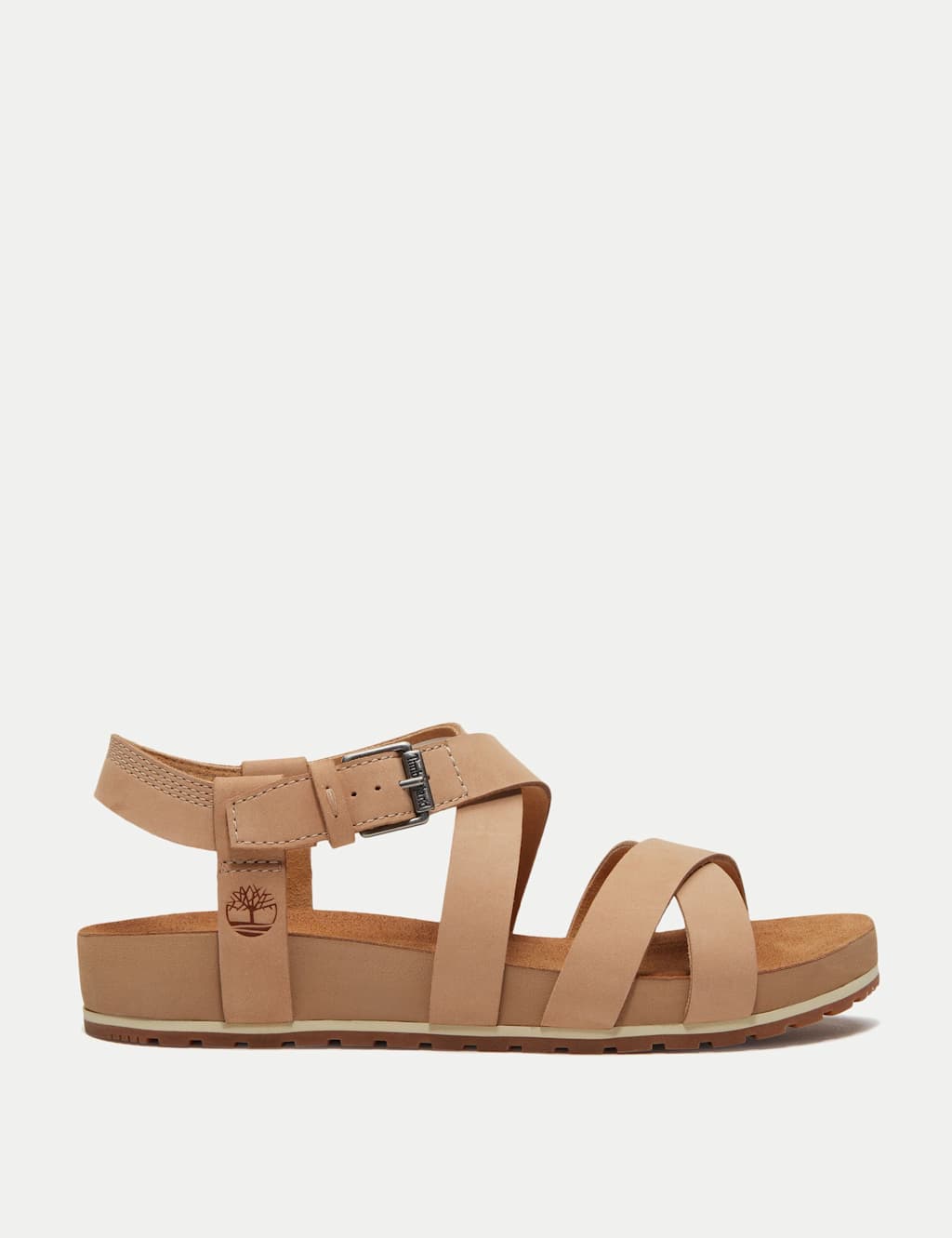 Timberland Malibu Waves Leather Gladiator Sandals Beige