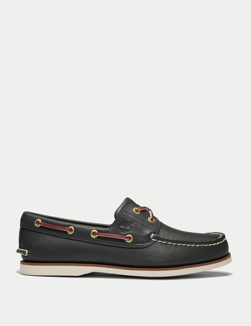 Timberland Men's Leather Classic Boat Shoes - 9 - Charcoal