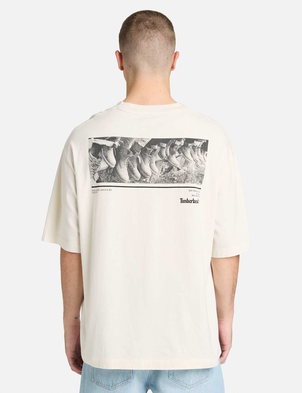 Timberland Men's Archive Boot Pure Cotton Graphic T-Shirt - M - White