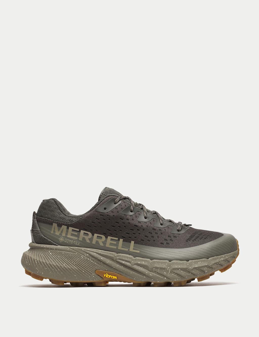 Merrell Agility Peak 5 Trail Running Trainers Dark Khaki