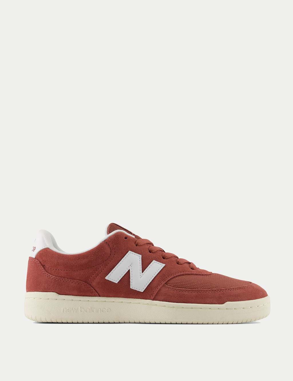New Balance Men's BB80 Suede Side Detail Trainers - 11 - Soft White