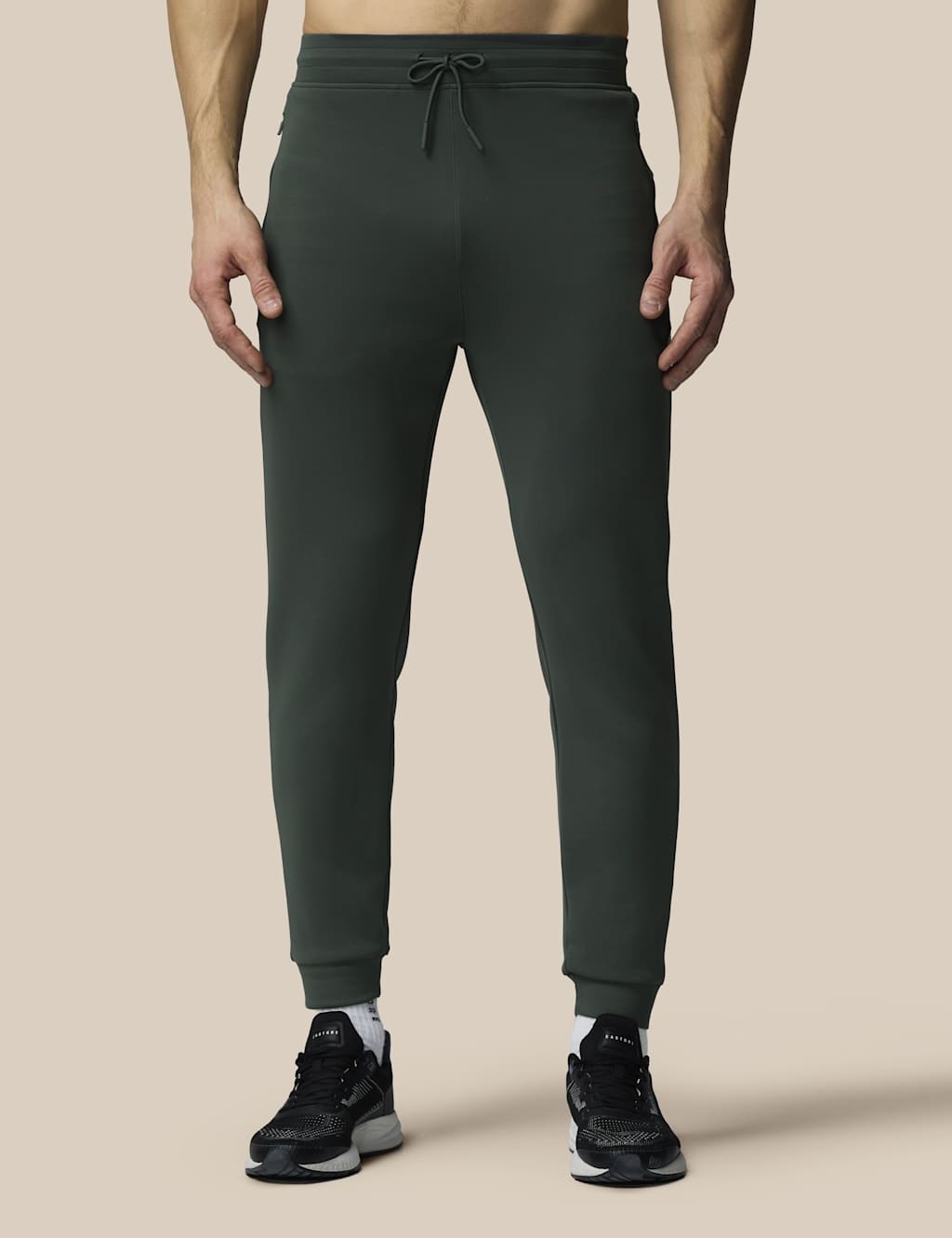 Castore Men's Elasticated Waist Joggers - L - Dark Green - Available at M&S