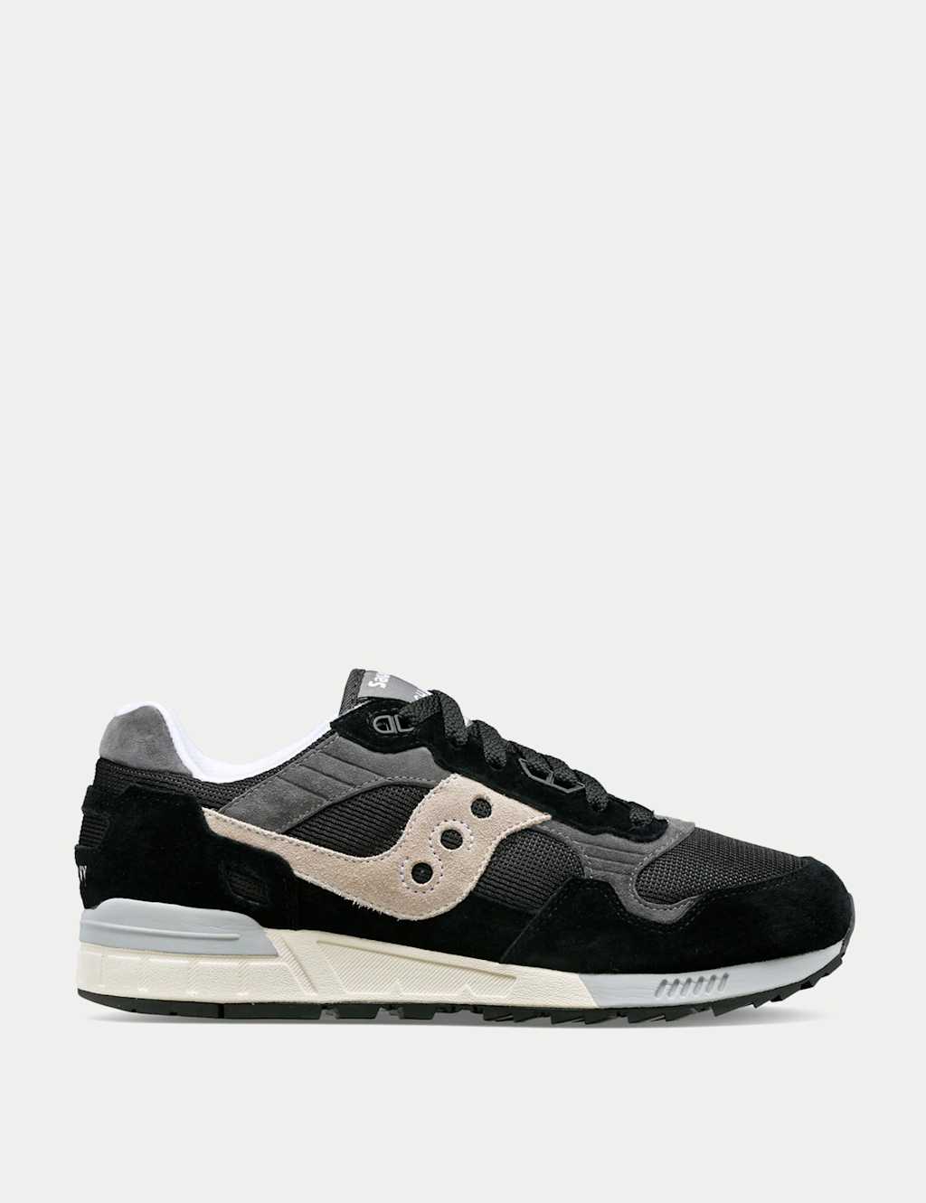 Saucony Men's Shadow 5000 Trainers - 5 - Black Mix